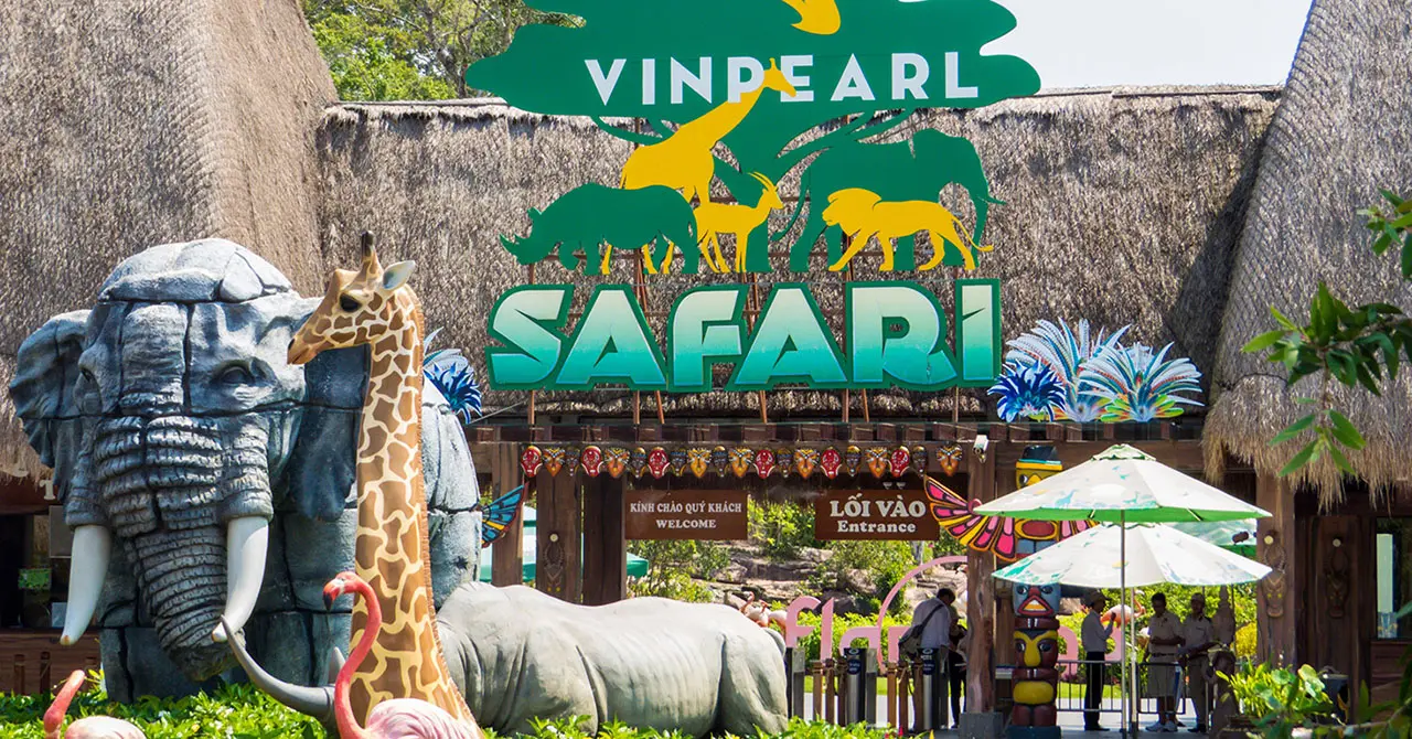 Vườn thú bán hoang dã Vinpearl Safari rất được lòng khách gia đình