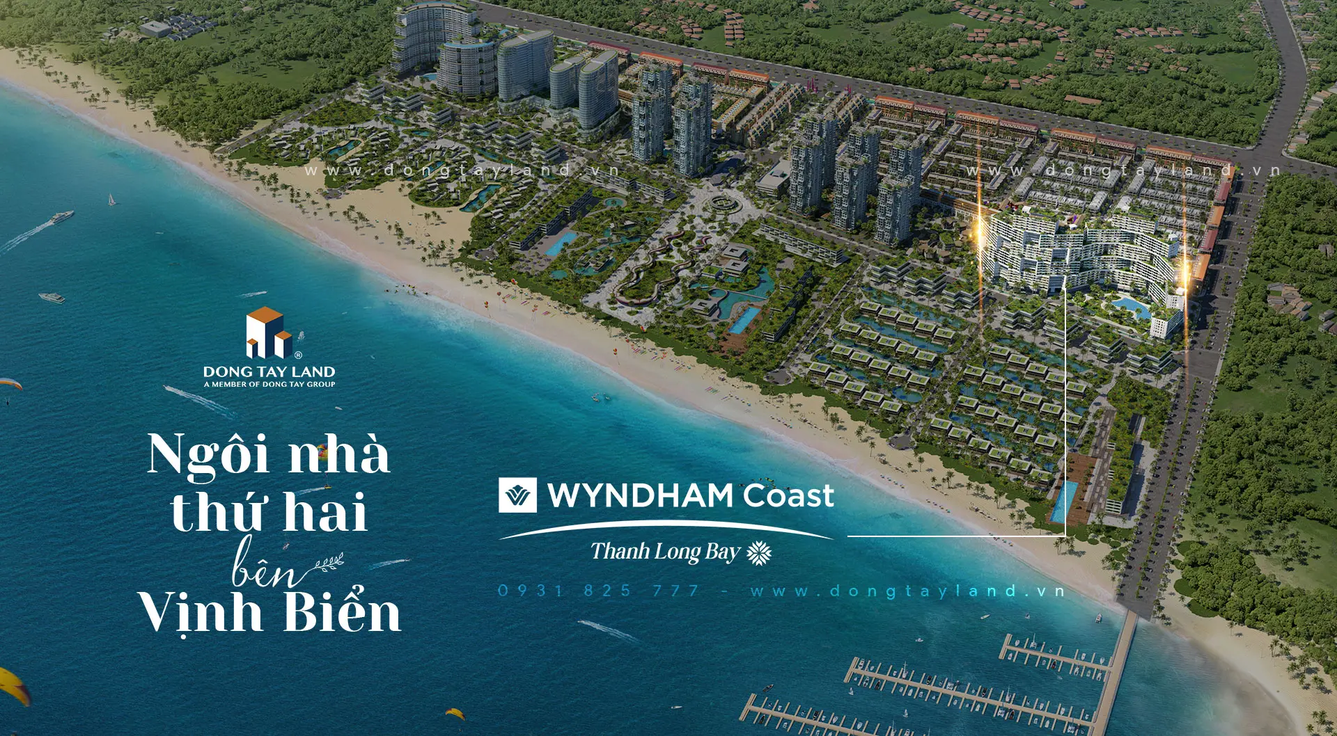 Tòa căn hộ view biển Wyndham Coast - Thanh Long Bay