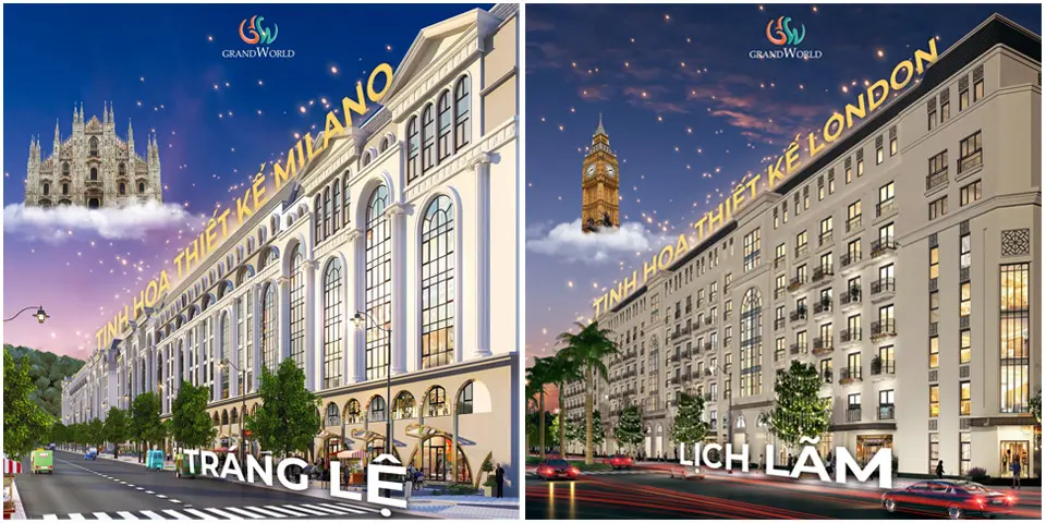 Phong cách xây dựng Boutique Hotel Grand World Phú Quốc