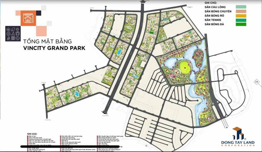 Tổng quan mặt bằng dự án VinCity Grand Park quận 9 Tổng quan mặt bằng dự án VinCity Grand Park quận 9