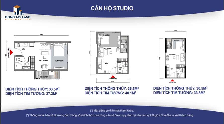 Căn hộ Studio với thiếu kế vô cùng linh hoạt với 3 diện tích từ 33m2 – 40m2 Căn hộ Studio với thiếu kế vô cùng linh hoạt với 3 diện tích từ 33m2 – 40m2