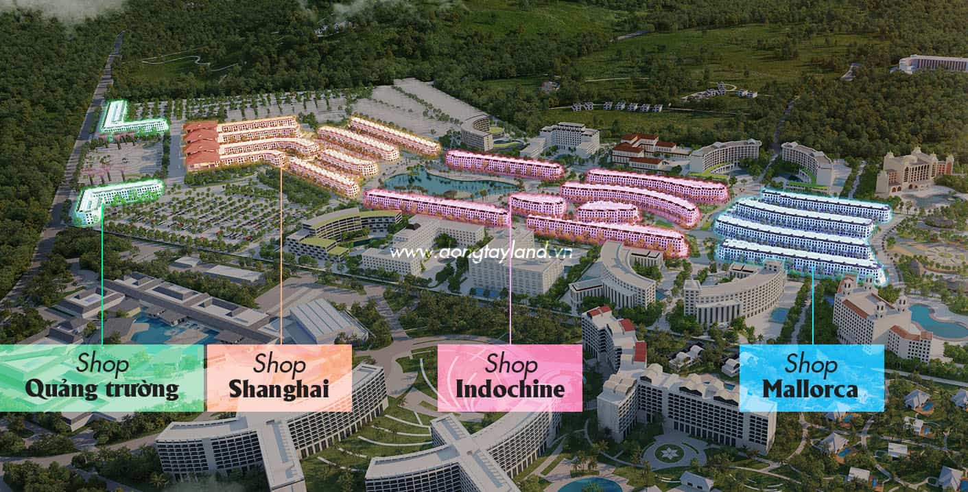 Các phân khu Shop - Grand World Phú Quốc Các phân khu Shop - Grand World Phú Quốc