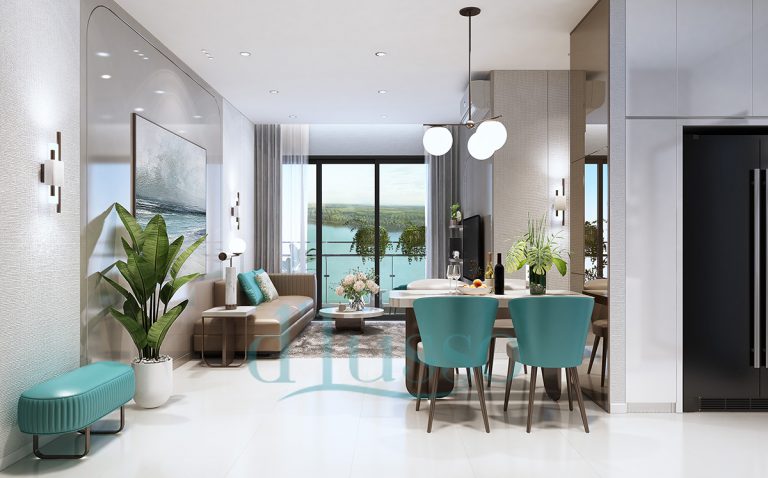 Thiết kế phòng khách dự án D’Lusso