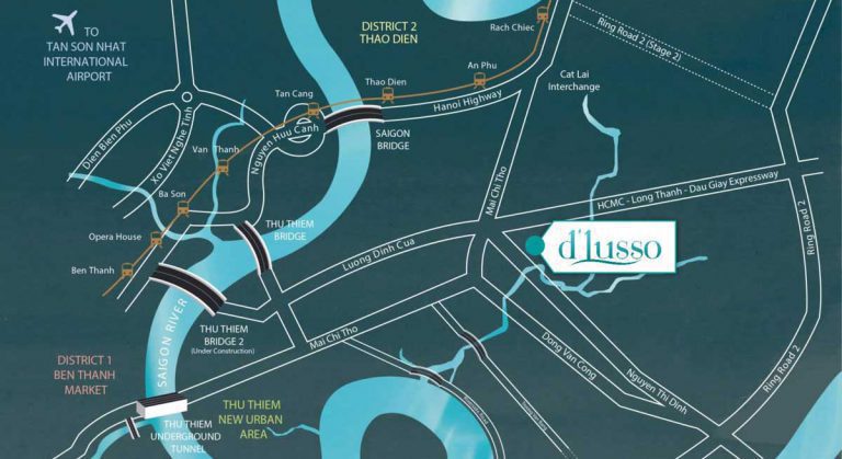 Sơ đồ vị trí dự án D’Lusso Emerald Quận 2