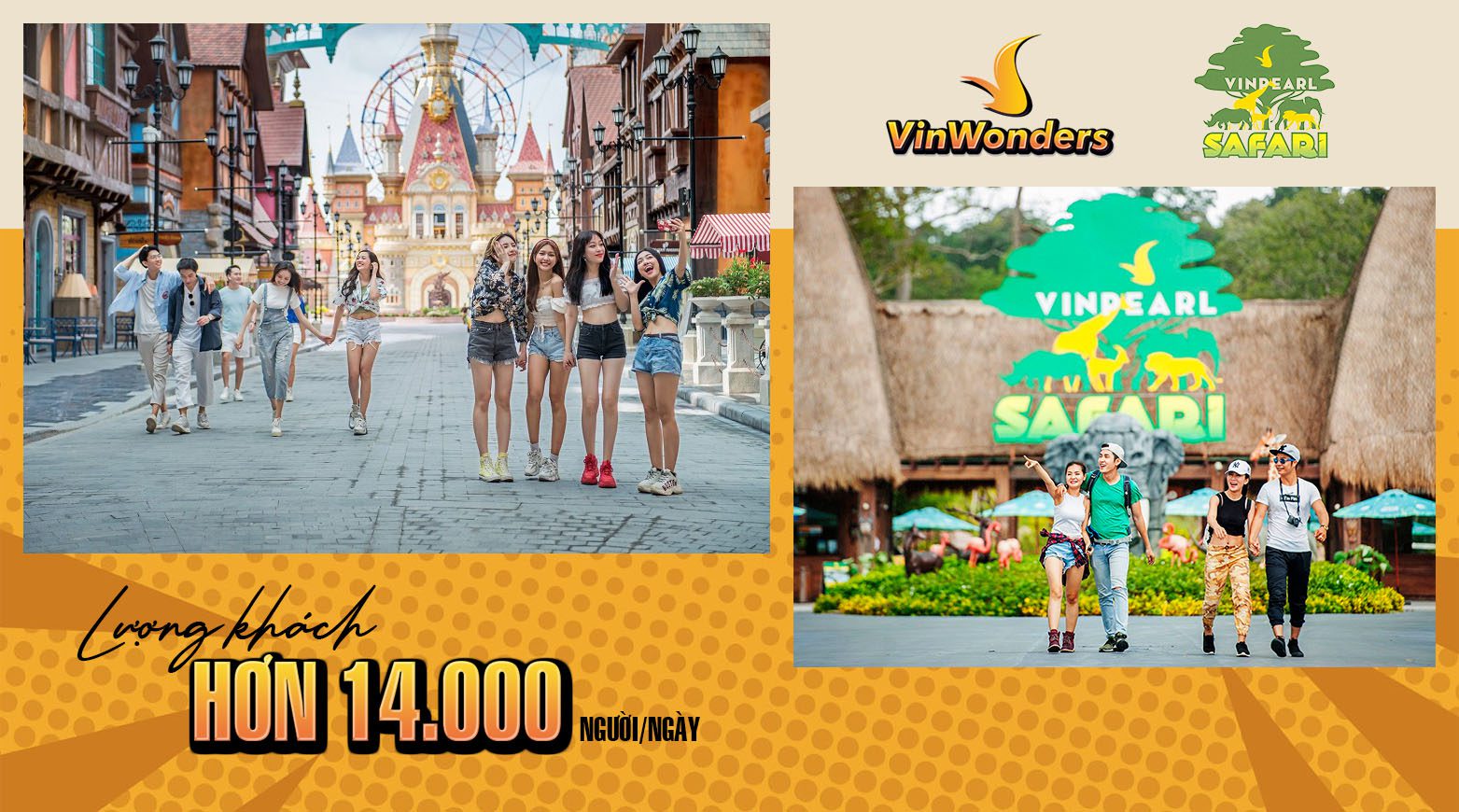 Lương khách du lịch tại VinWonders và Vinpearl Safari 1