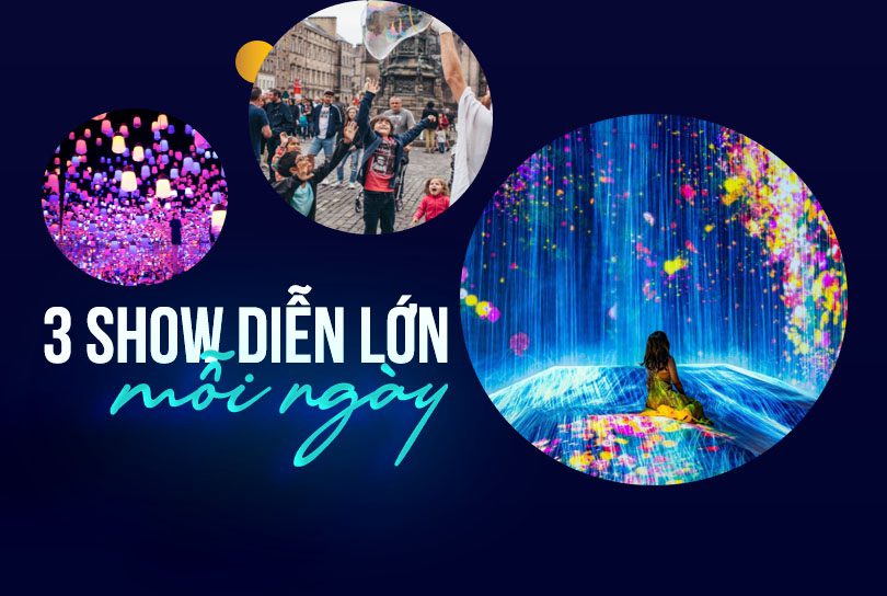 3 show diễn lớn mỗi ngày - Grand World Phú Quốc 2