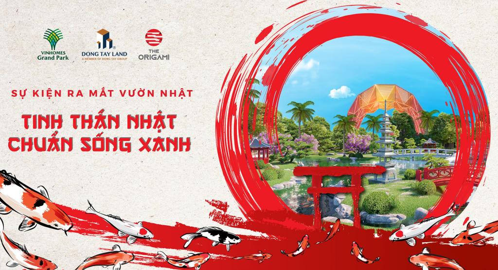 sự kiện khai trương vườn nhật Origami