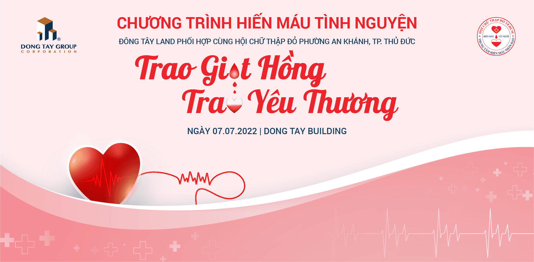 Đông Tây Land- Chương trình hiến máu tình nguyện 2022 ” Trao giọt hồng – Trao yêu thương”