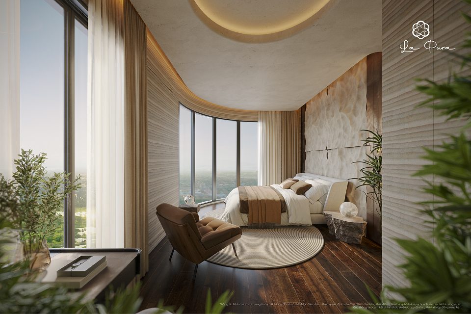 Căn góc La Pura có không gian rất đẹp