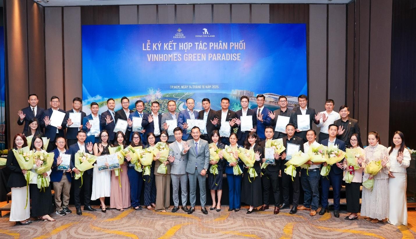 Đông Tây Land mở rộng mạng lưới phân phối – Hợp lực cùng 36 đại lý đồng hành Vinhomes Green Paradise Cần Giờ