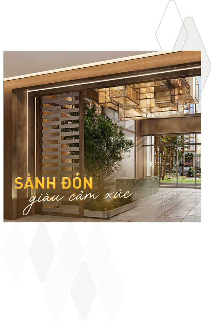 Sảnh đón căn hộ LUMIERE Midtown