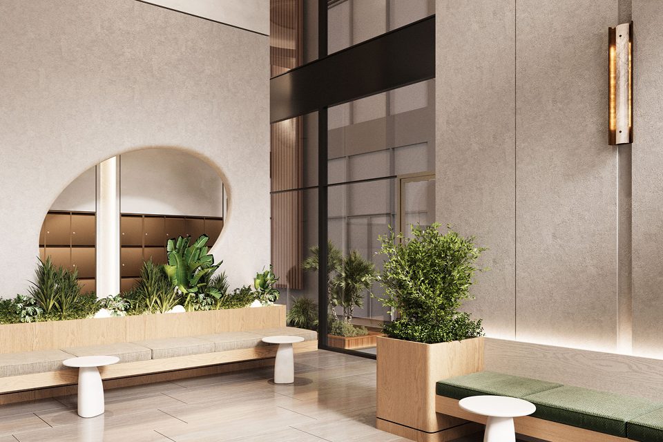 Sảnh đón được thiết kế tinh tế