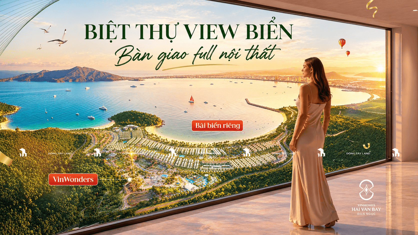 Biệt thự ven biển giữa hoàng hôn Vinhomes Hải Vân Bay