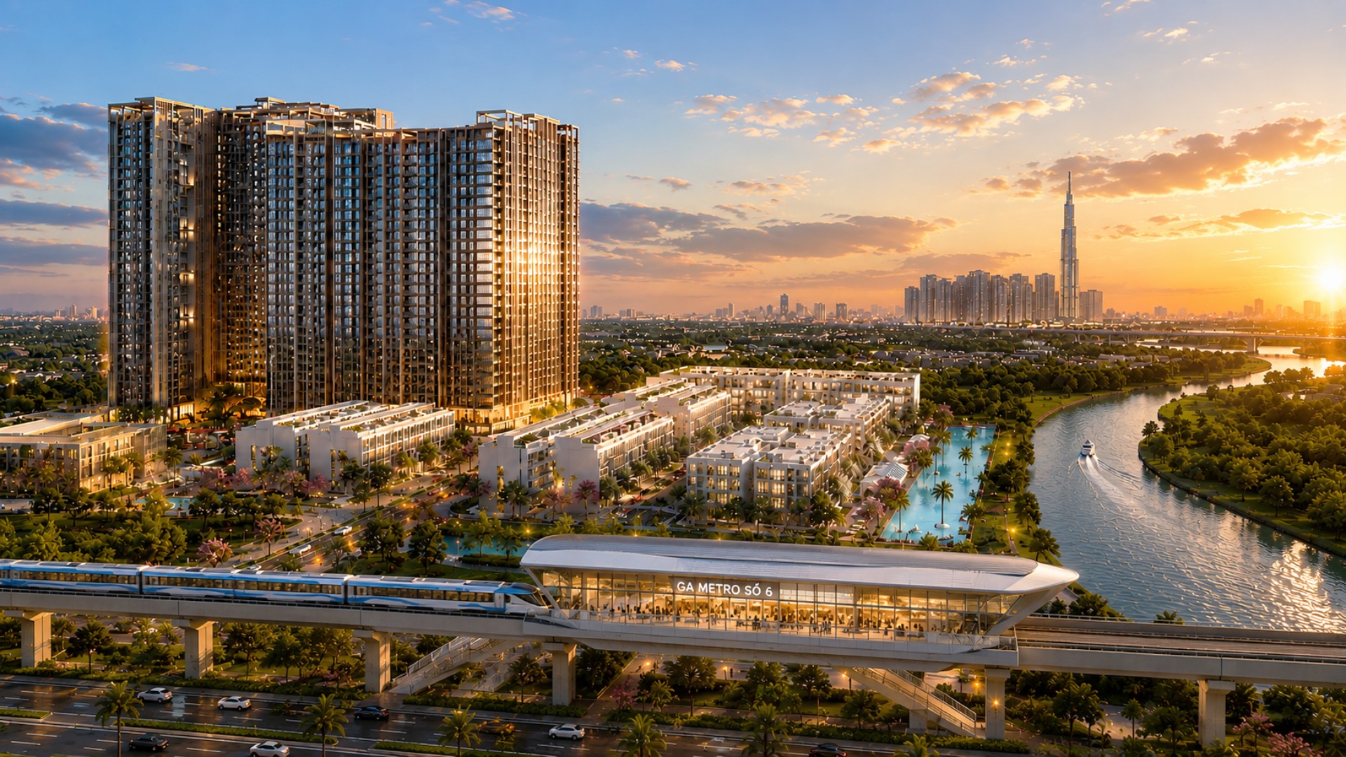 Imperia Sensa Park kế ga metro số 6 Tân Sơn Nhất - Phú Hữu