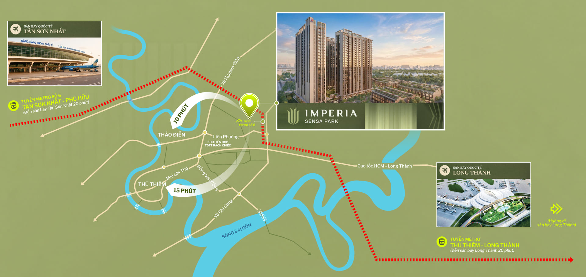 Imperia Sensa Park - Tâm điểm kết nối 2 sân bay lớn nhất miền Nam chỉ 20 phút